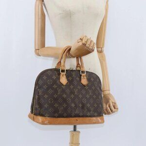 LOUIS VUITTON Monogram Alma Hand Bag M51130 LV Auth BA7160